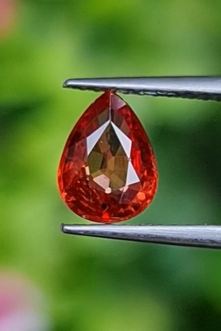 ชมพู ส้ม Pink Orange Sapphire