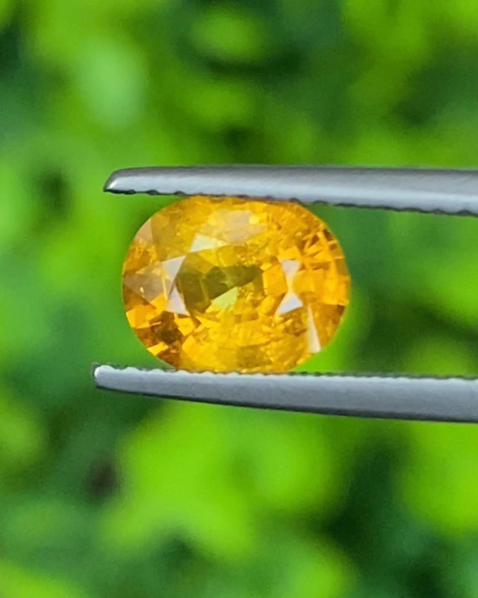 บุษราคัม Natural Yellow Sapphire