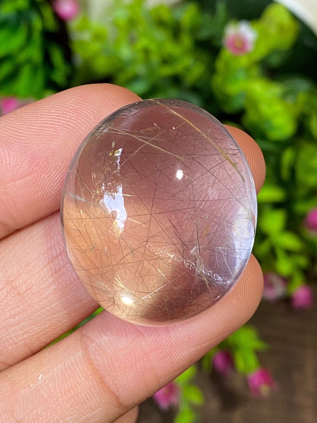 ไหมดำ ควอตซ์ Yellow Rutilated Quartz
