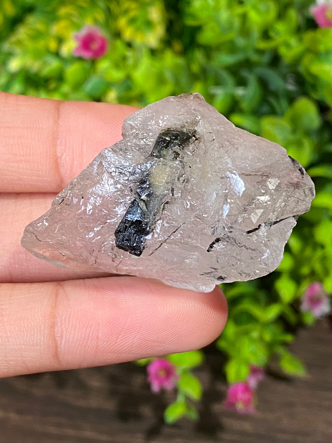 ก้อน ไหมดำ ควอตซ์ Black Rutilated Quartz Rough