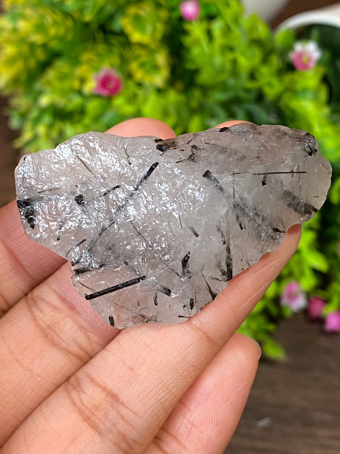 ก้อน ไหมดำ ควอตซ์ Black Rutilated Quartz Rough