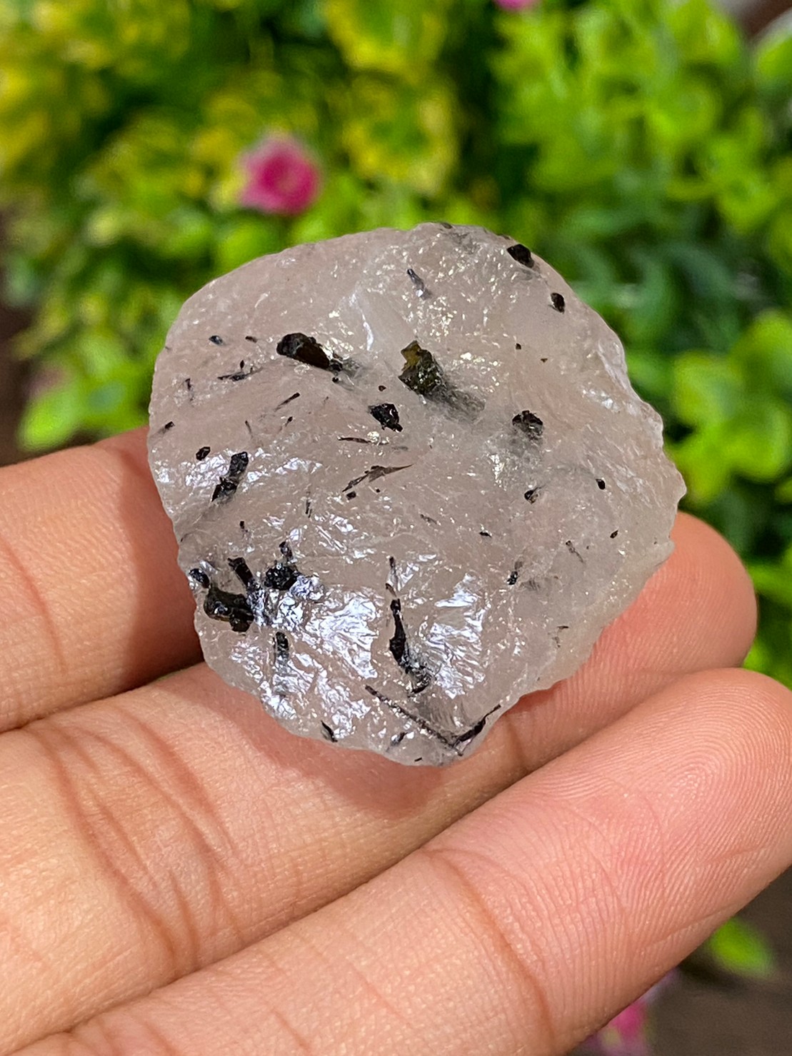 ก้อน ไหมดำ ควอตซ์ Black Rutilated Quartz Rough