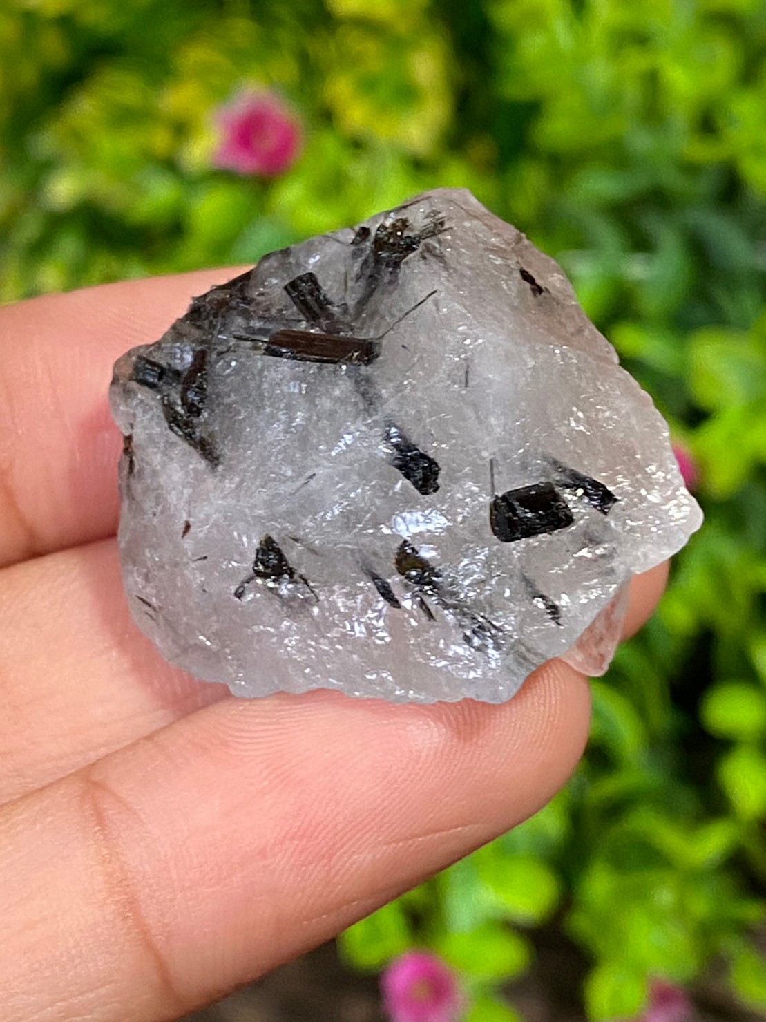 ก้อน ไหมดำ ควอตซ์ Black Rutilated Quartz Rough