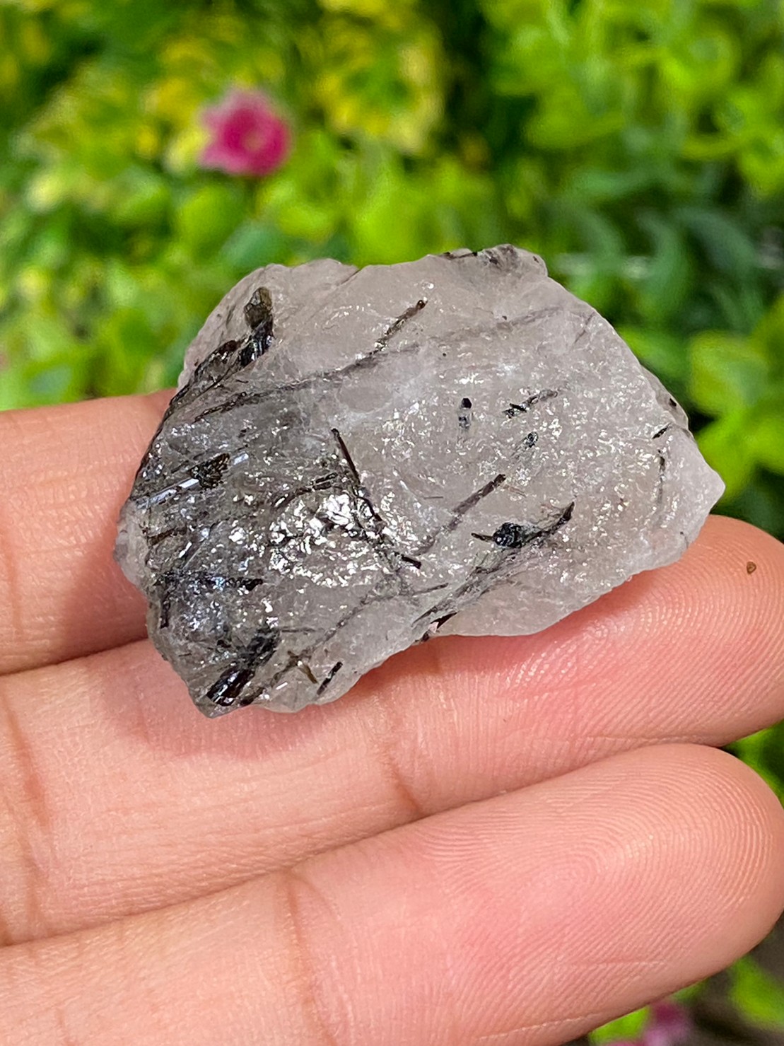 ก้อน ไหมดำ ควอตซ์ Black Rutilated Quartz Rough