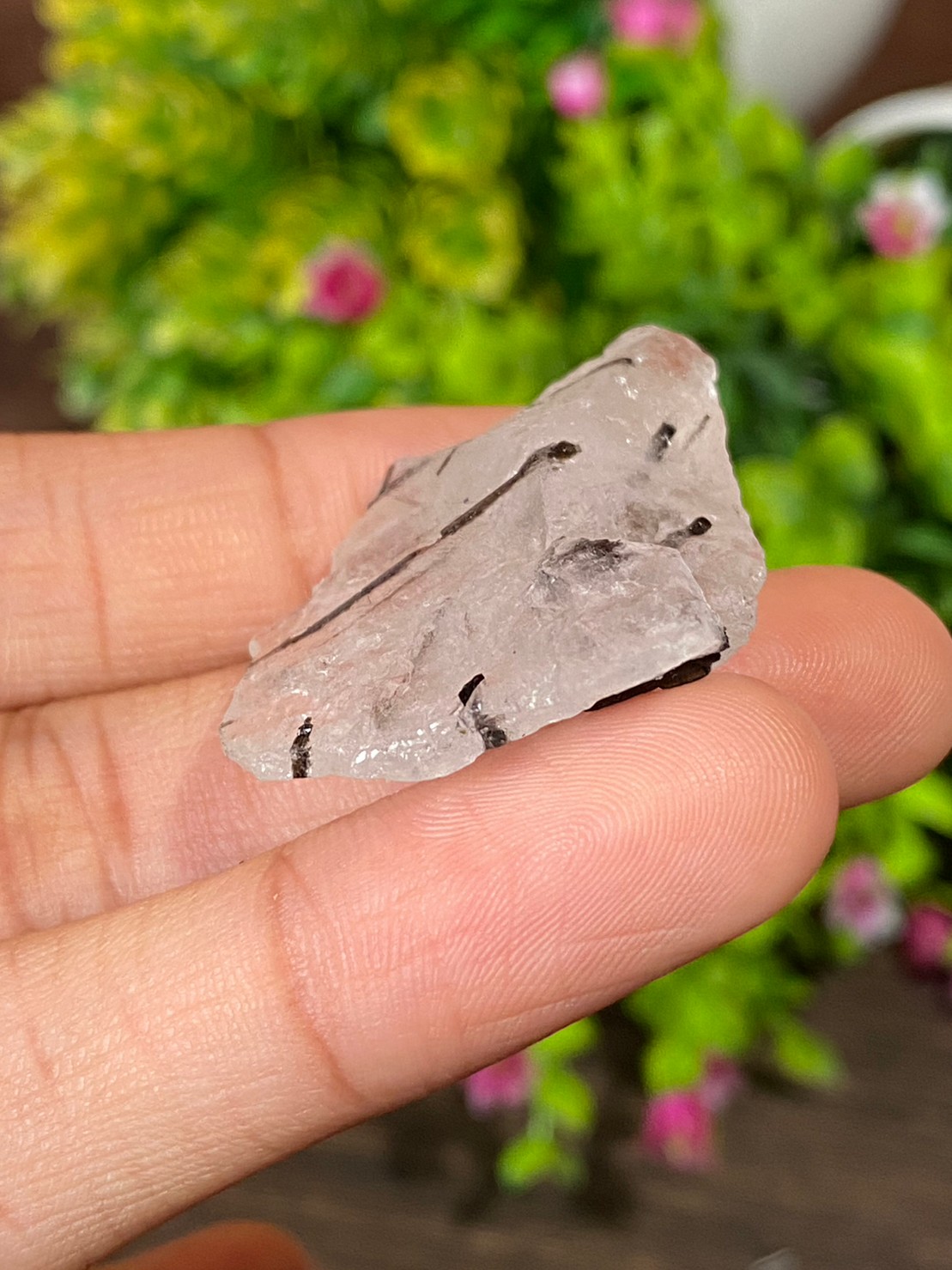 ก้อน ไหมดำ ควอตซ์ Black Rutilated Quartz Rough