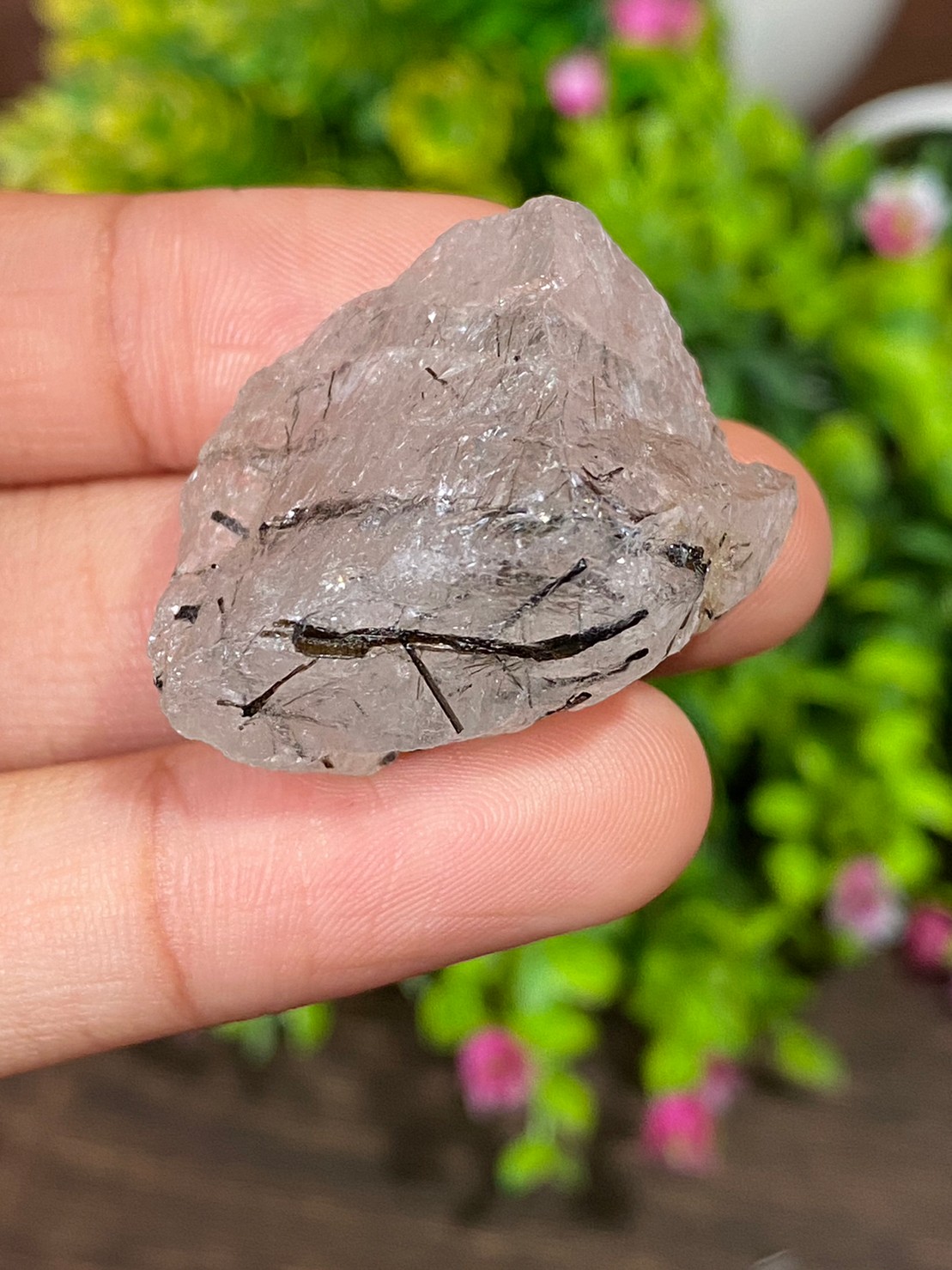 ก้อน ไหมดำ ควอตซ์ Black Rutilated Quartz Rough