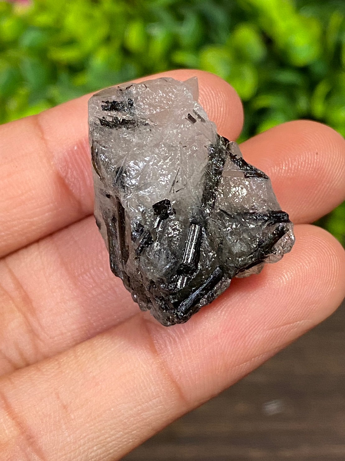 ก้อน ไหมดำ ควอตซ์ Black Rutilated Quartz Rough