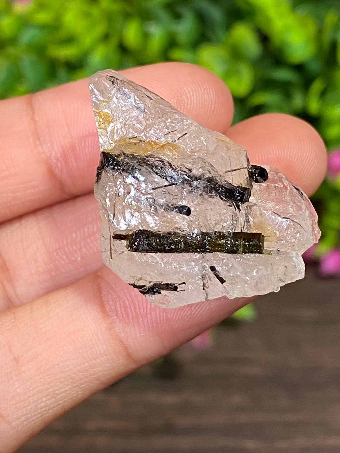 ก้อน ไหมดำ ควอตซ์ Black Rutilated Quartz Rough