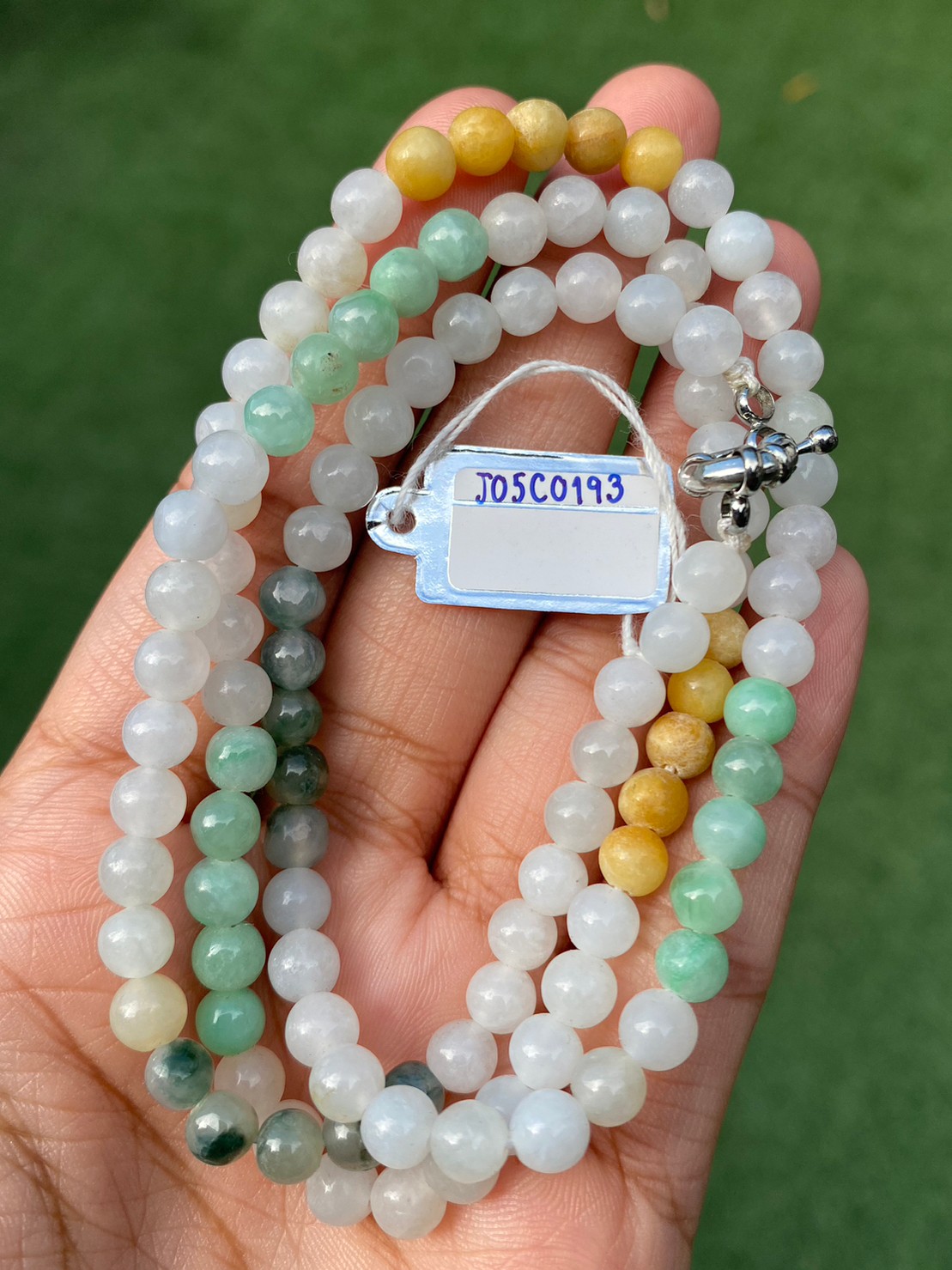 สร้อยคอหยก 3 สี (3 Type Jadeite Necklace)