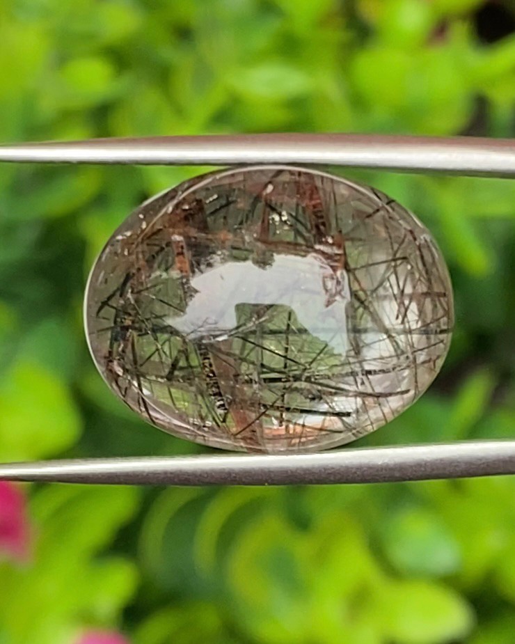 ไหมดำ แก้วขนเหล็ก ควอตซ์ Black Rutilated Quartz