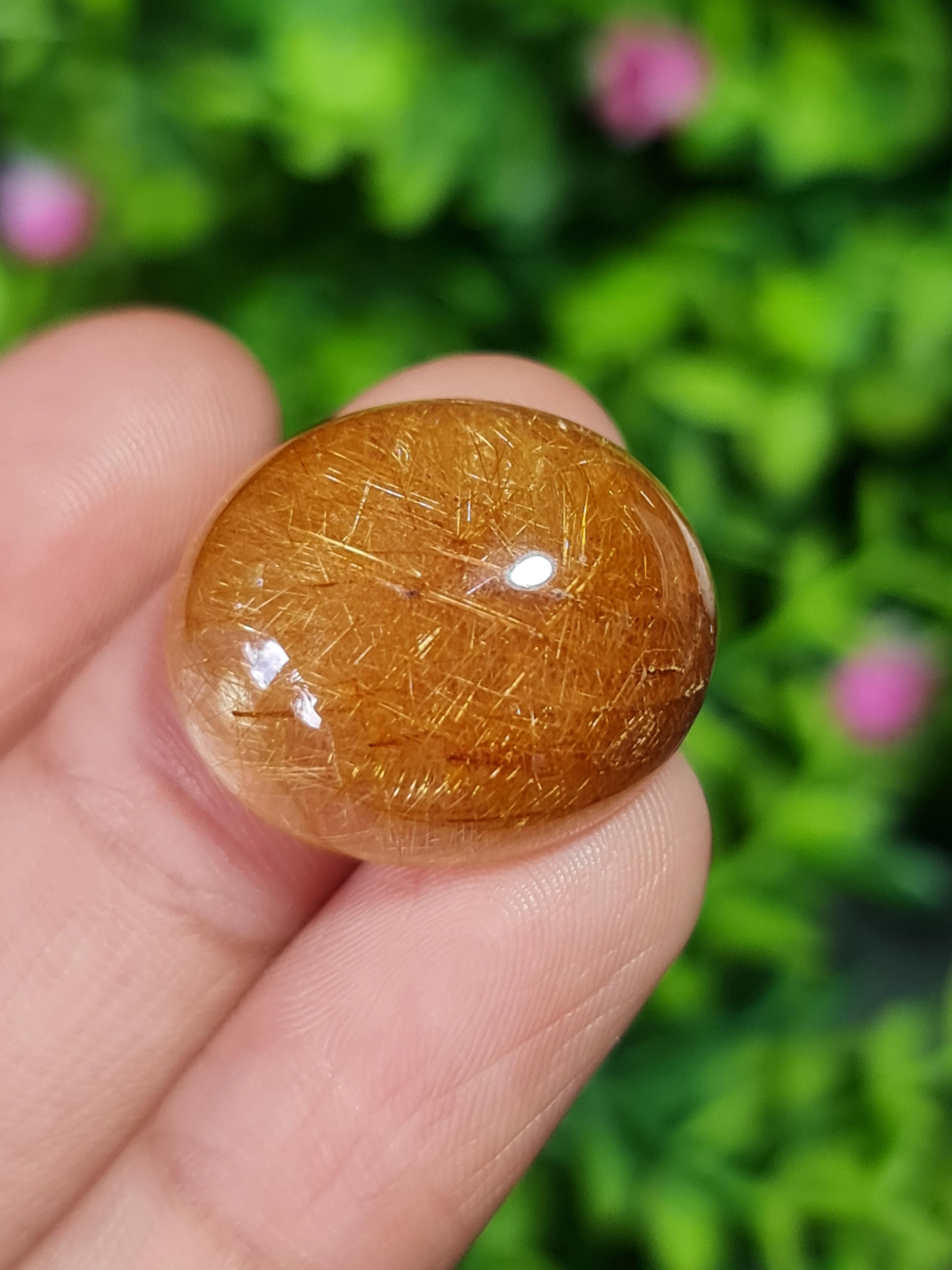 ไหมทอง ควอตซ์ Golden Rutilated Quartz