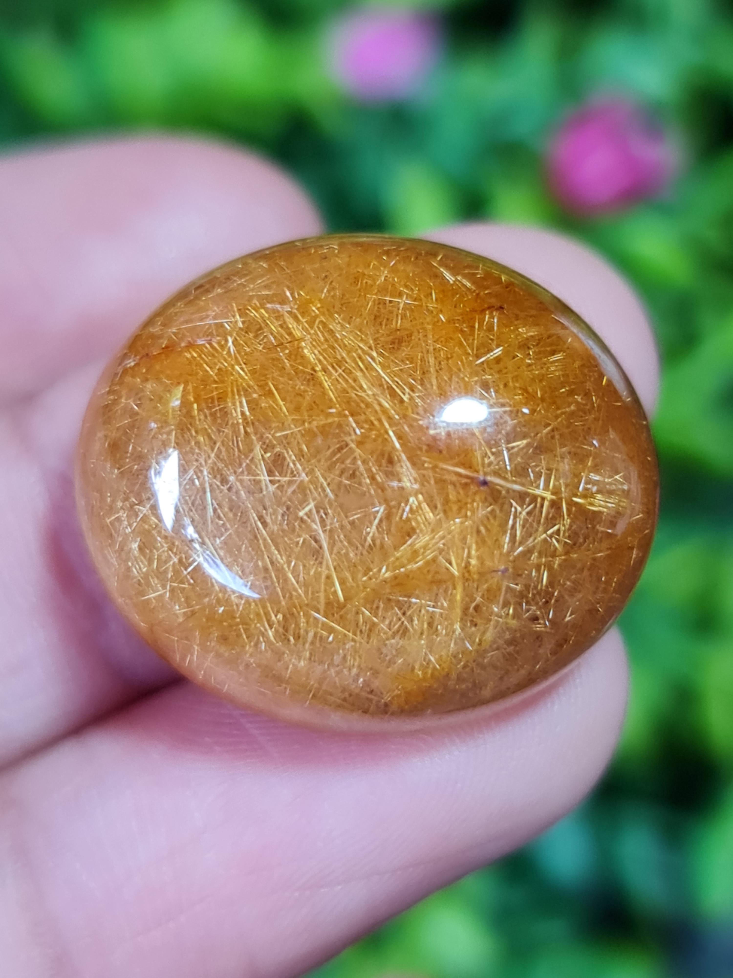 ไหมทอง ควอตซ์ Golden Rutilated Quartz