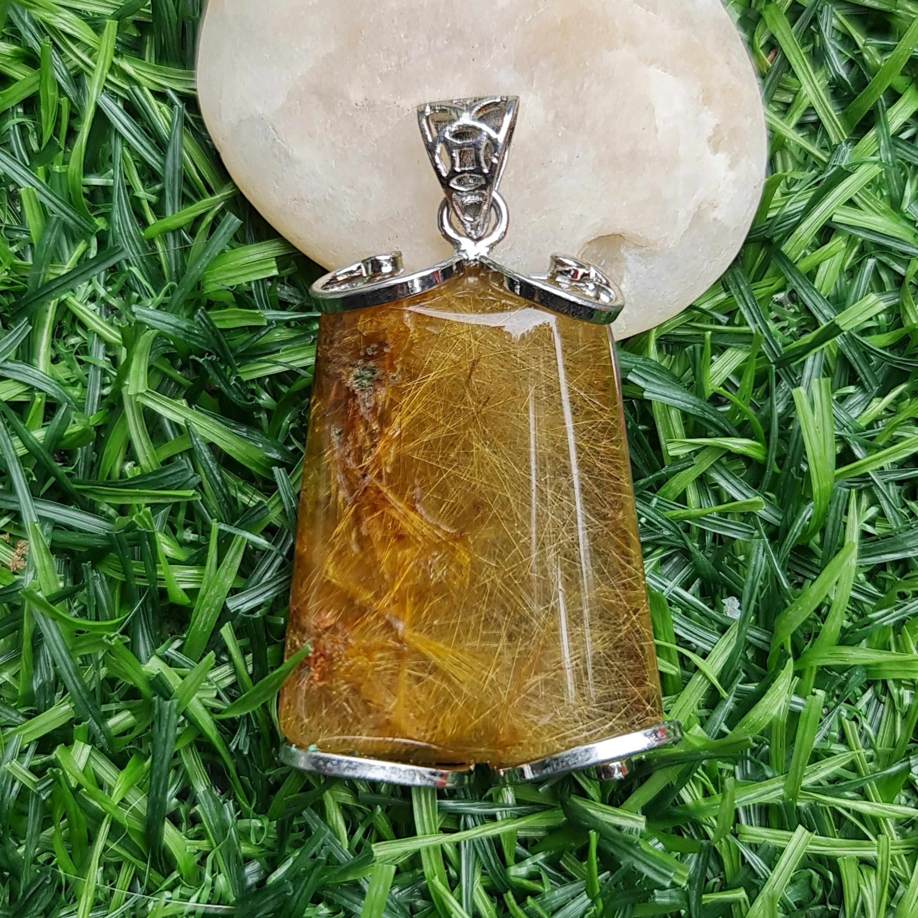 ไหมทอง ควอตซ์ Golden Rutilated Quartz