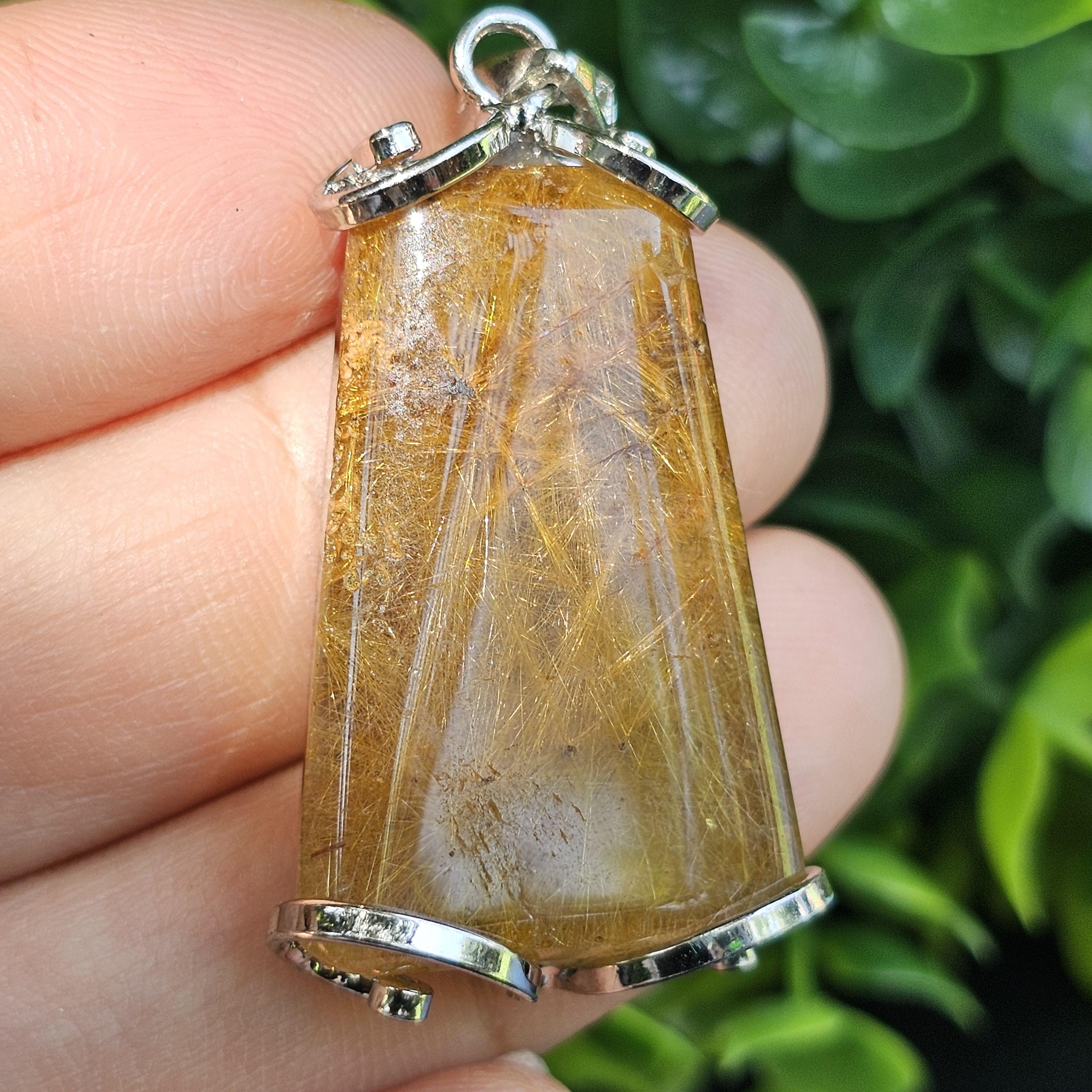 ไหมทอง ควอตซ์ Golden Rutilated Quartz