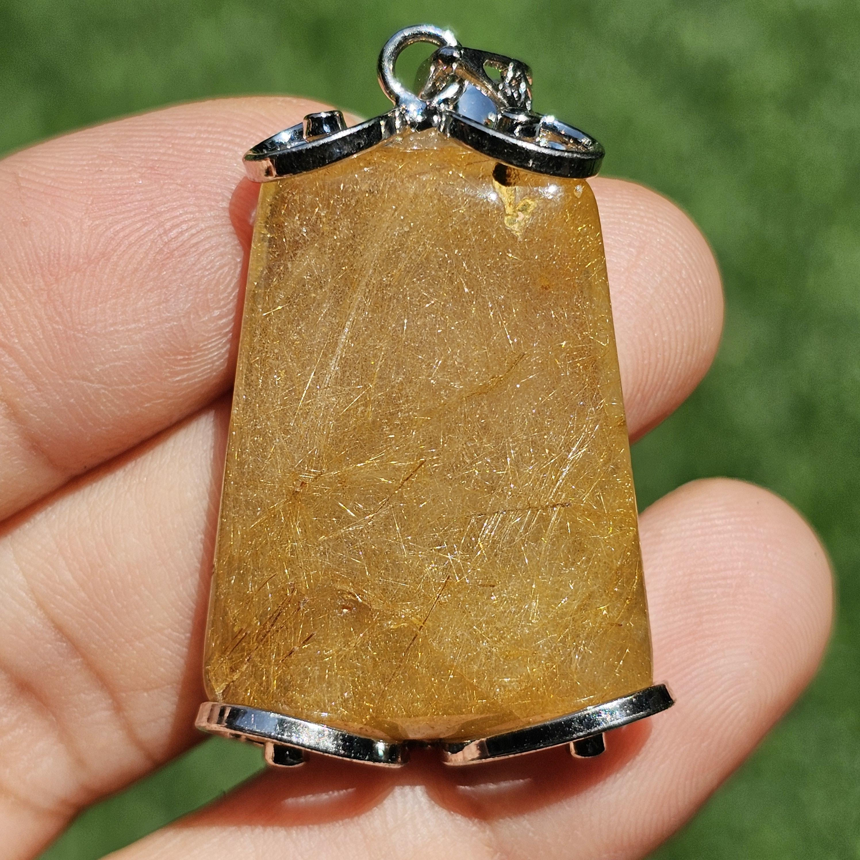 ไหมทอง ควอตซ์ Golden Rutilated Quartz