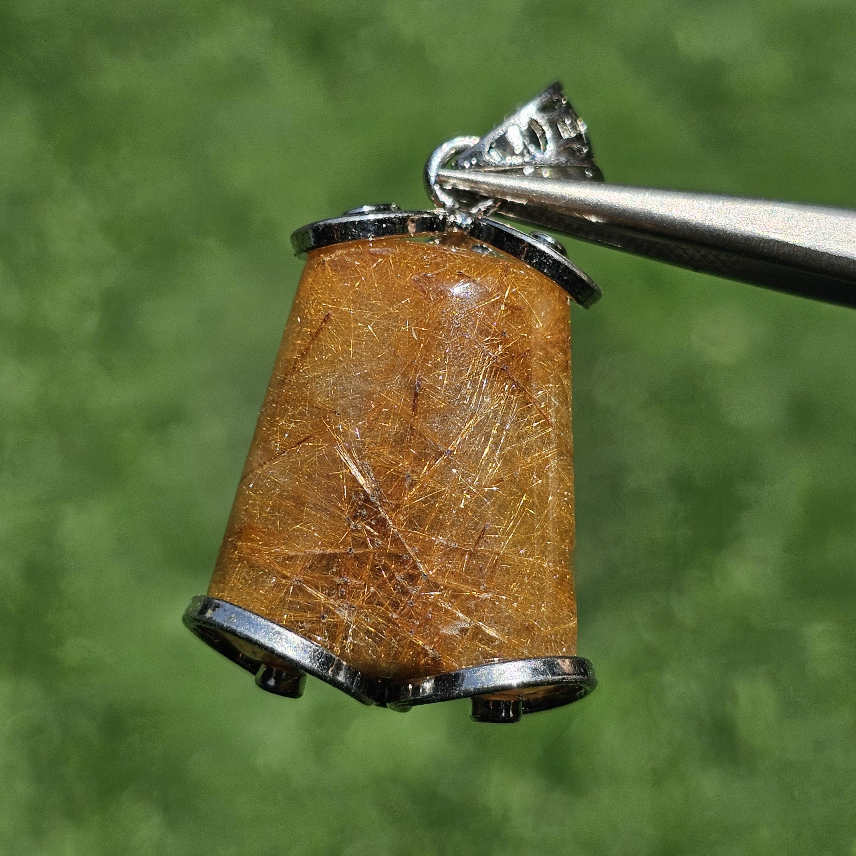 ไหมทอง ควอตซ์ Golden Rutilated Quartz
