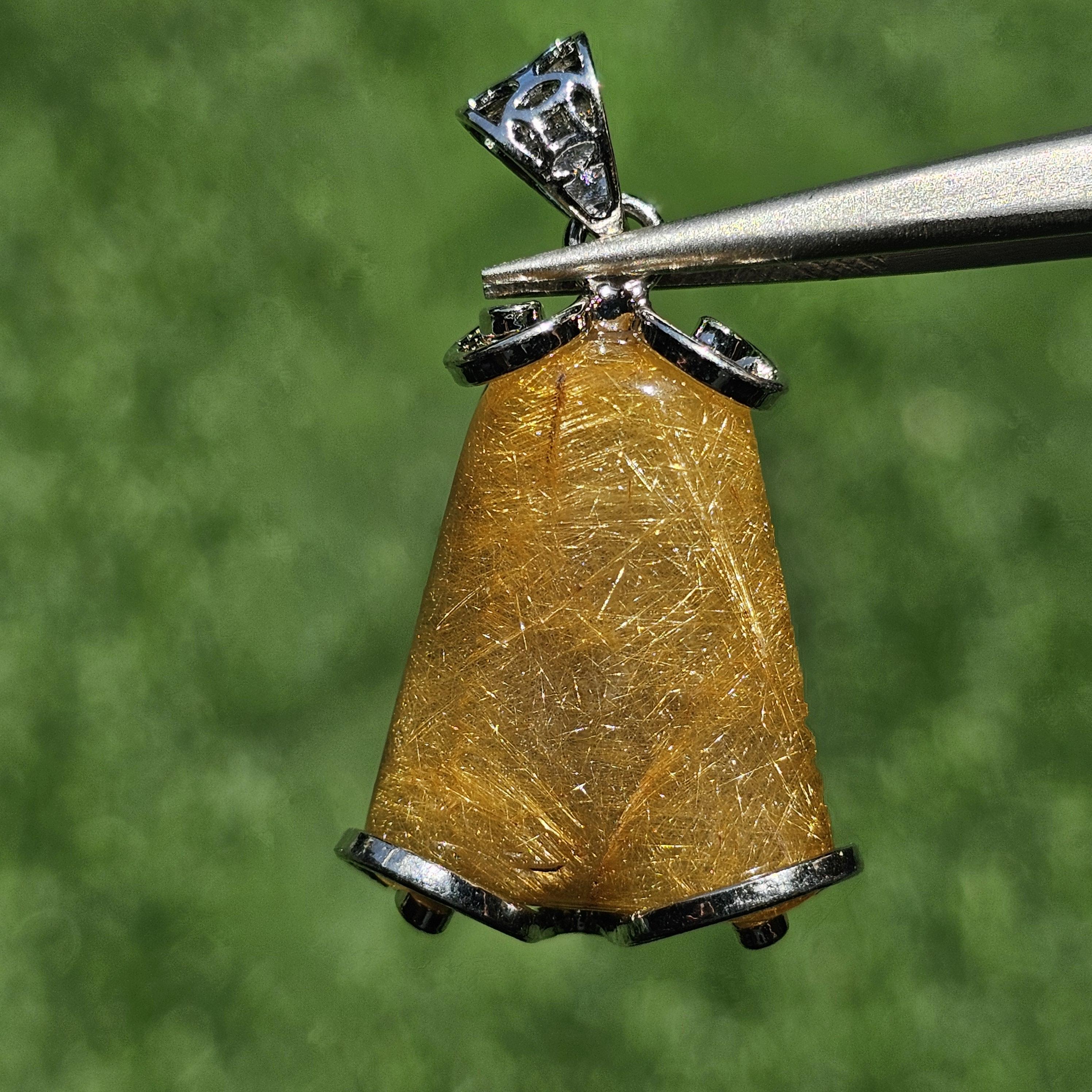 ไหมทอง ควอตซ์ Golden Rutilated Quartz