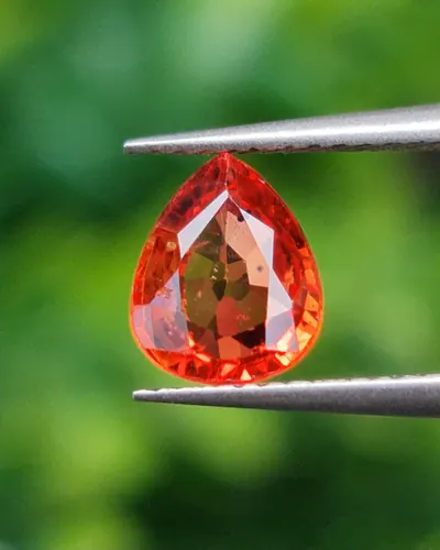 ชมพู ส้ม Pink Orange Sapphire