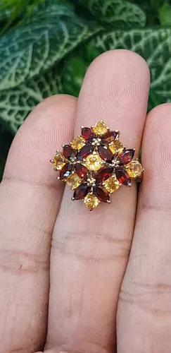 บุษราคัม โกเมน Yellow Sapphire & Garnet