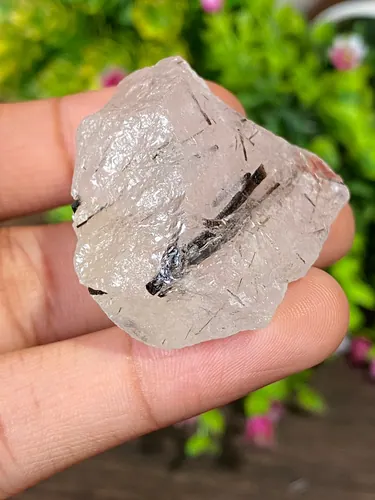 ก้อน ไหมดำ ควอตซ์ Black Rutilated Quartz Rough