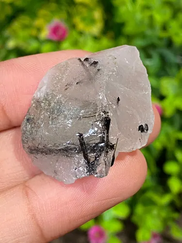 ก้อน ไหมดำ ควอตซ์ Black Rutilated Quartz Rough