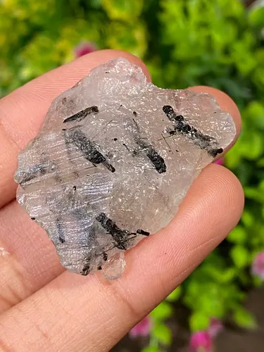 ก้อน ไหมดำ ควอตซ์ Black Rutilated Quartz Rough