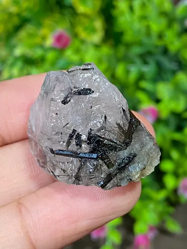 ก้อน ไหมดำ ควอตซ์ Black Rutilated Quartz Rough