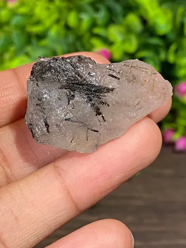 ก้อน ไหมดำ ควอตซ์ Black Rutilated Quartz Rough
