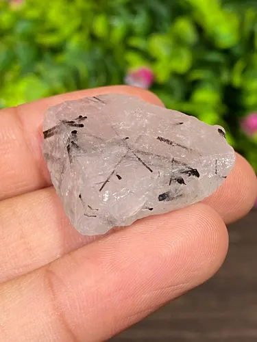 ก้อน ไหมดำ ควอตซ์ Black Rutilated Quartz Rough
