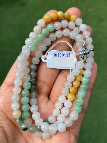 สร้อยคอหยก 3 สี (3 Type Jadeite Necklace)