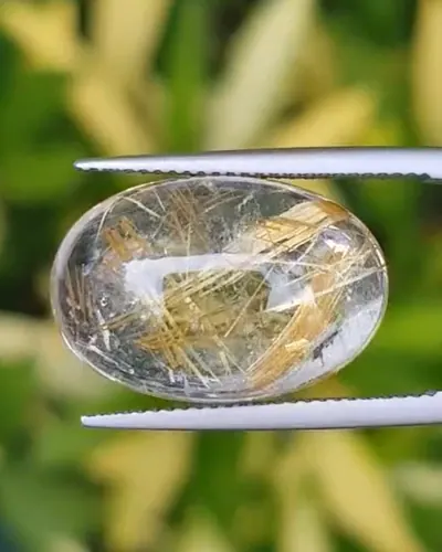 ไหมทอง ควอตซ์ Golden Rutilated Quartz