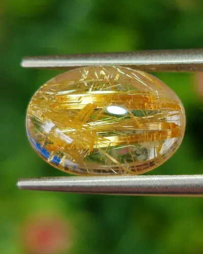 ไหมทอง ควอตซ์ Golden Rutilated Quartz
