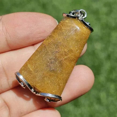 ไหมทอง ควอตซ์ Golden Rutilated Quartz