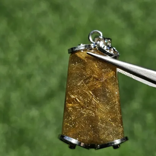 ไหมทอง ควอตซ์ Golden Rutilated Quartz