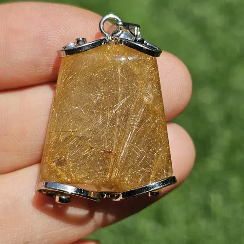 ไหมทอง ควอตซ์ Golden Rutilated Quartz